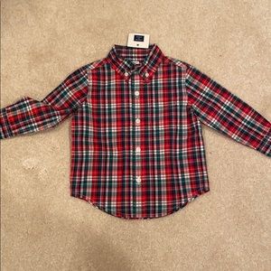 Janie and Jack plaid shirt